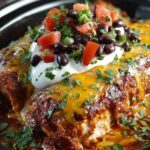 Creamy Crockpot Chicken Enchilada