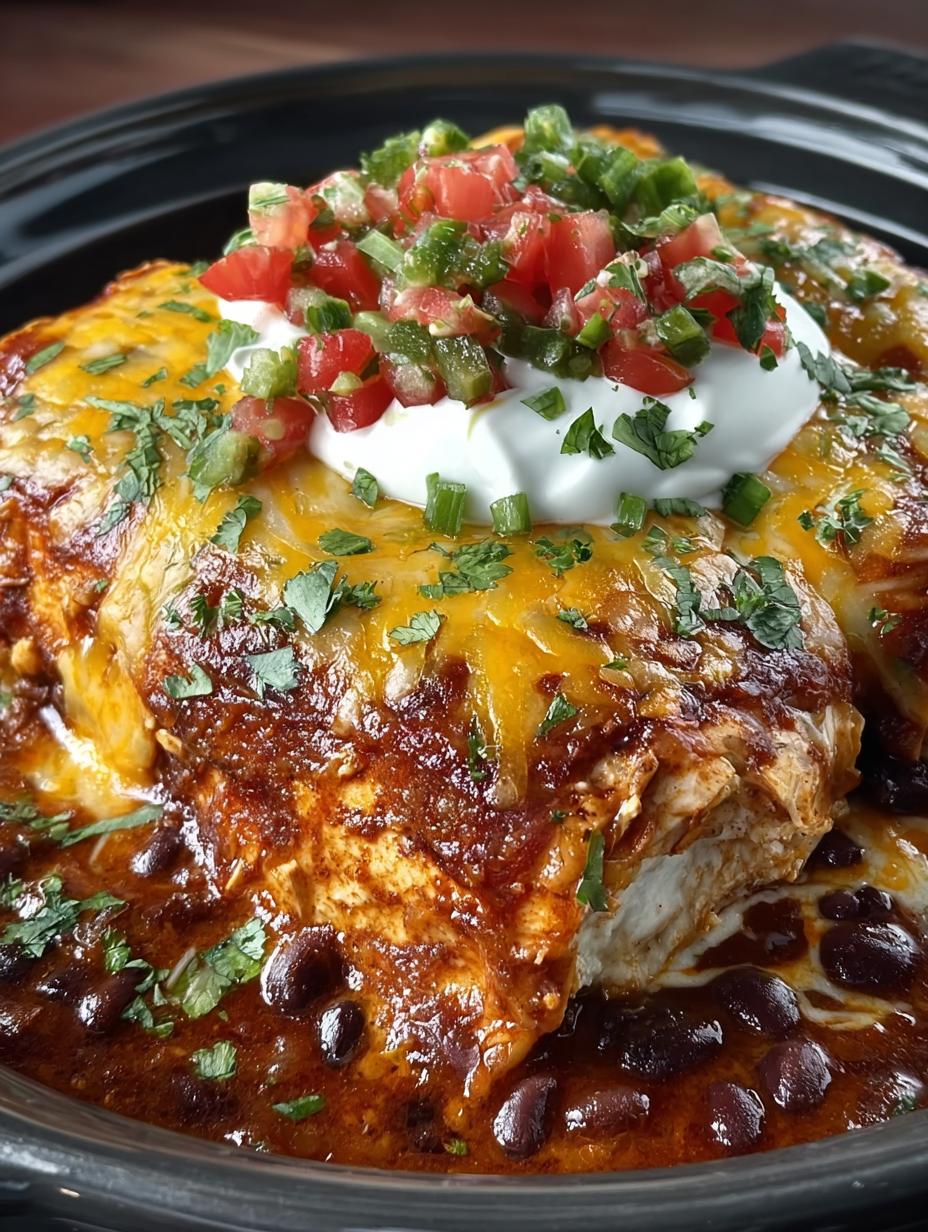 Creamy Crockpot Chicken Enchilada: 7 Comforting Layers - Creamy Crockpot Chicken Enchilada - additional detail