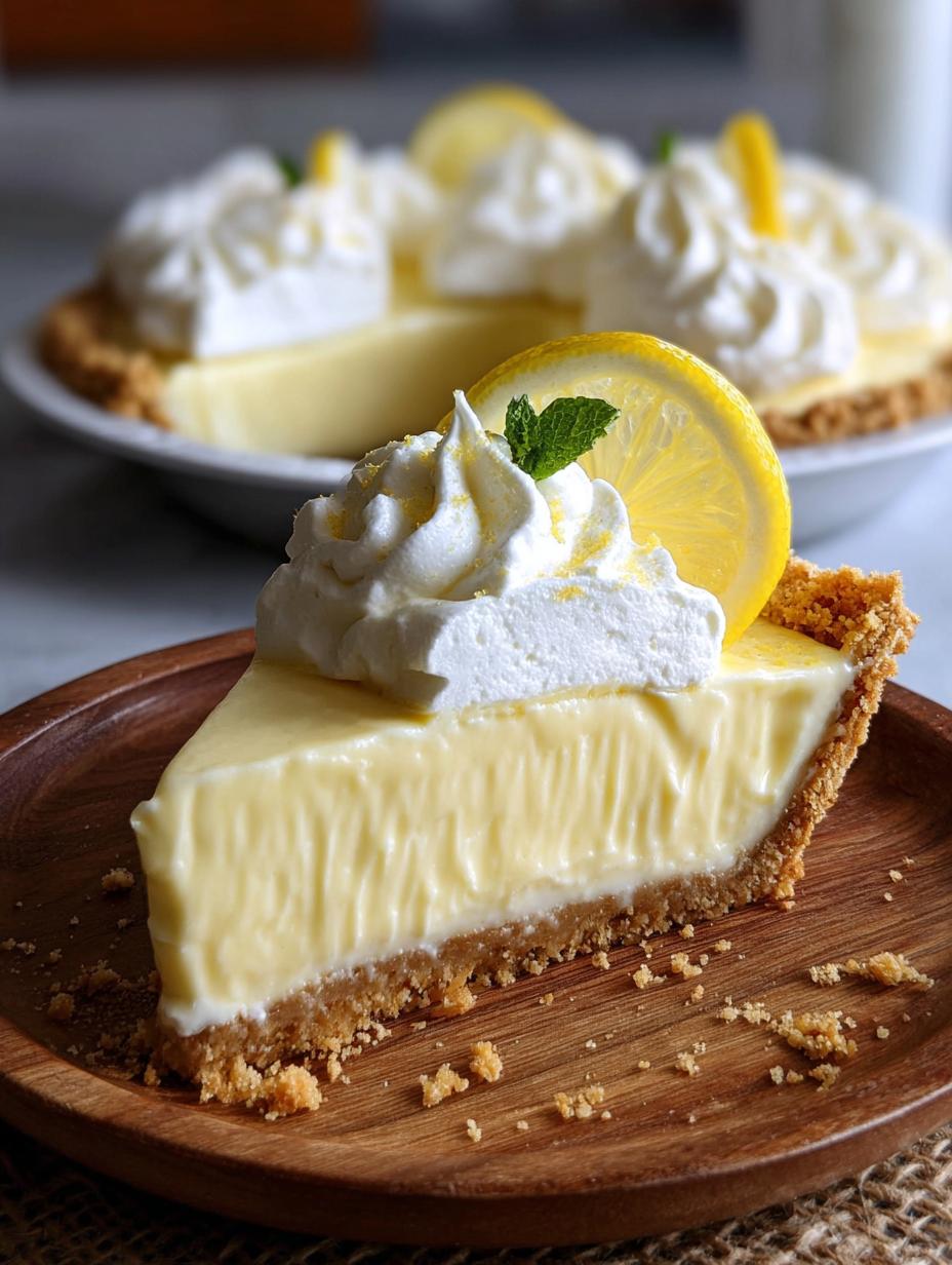 Creamy Lemon Icebox Pie