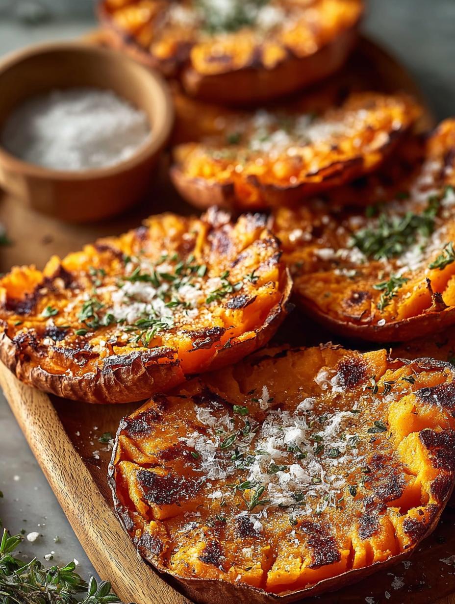 Crispy Baked Smashed Sweet Potatoes for a Flavorful Side - Crispy Baked Smashed Sweet - additional detail