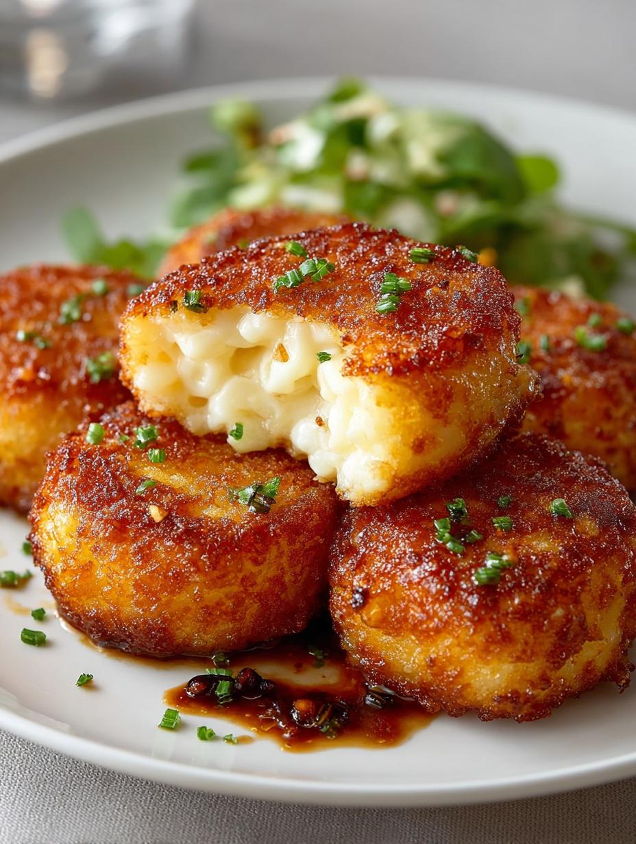 Deliciously Crispy Fried Mac Cheese Balls Recipe - Crispy Fried Mac Cheese - main visual representation