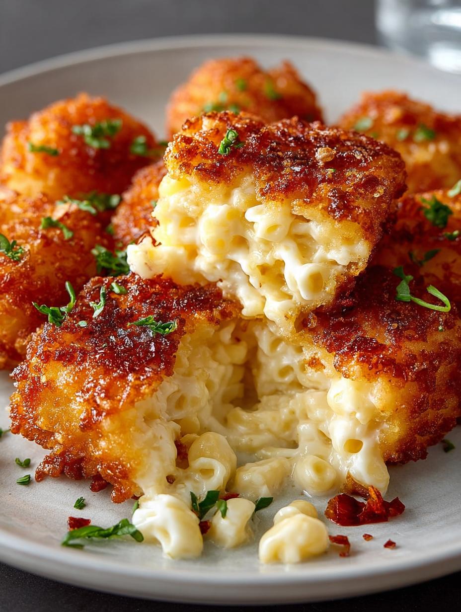 Deliciously Crispy Fried Mac Cheese Balls Recipe - Crispy Fried Mac Cheese - additional detail