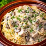 Crockpot Turkey Tetrazzini