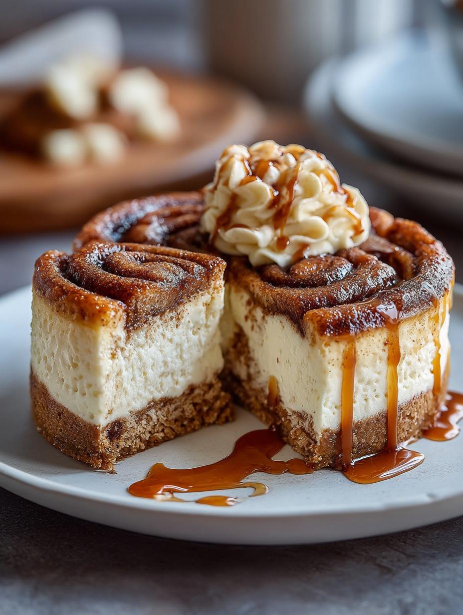 Decadent Cinnamon Roll Cheesecake: A Must-Try Delight - Decadent Cinnamon Roll Cheesecake - main visual representation