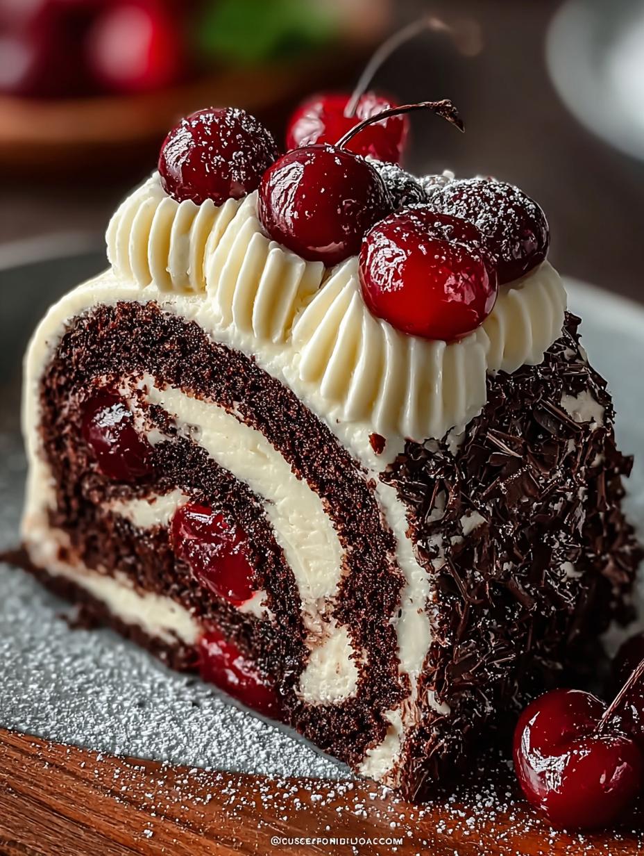 Elegant Black Forest Cake: A Luxurious Delight - Elegant Black Forest Cake - additional detail