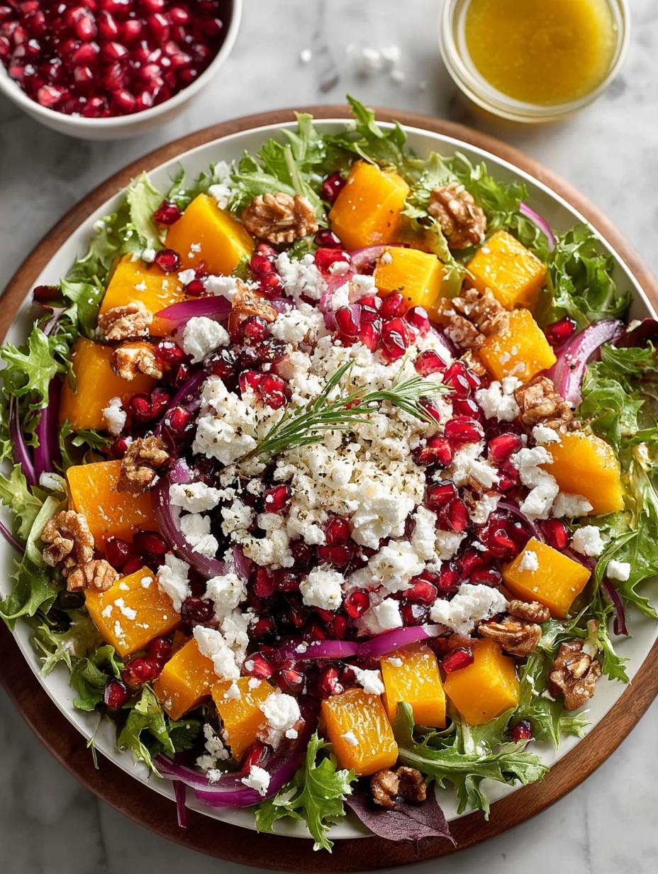 Delicious Festive Persimmon Pomegranate Salad Recipe - Festive Persimmon Pomegranate Salad - additional detail