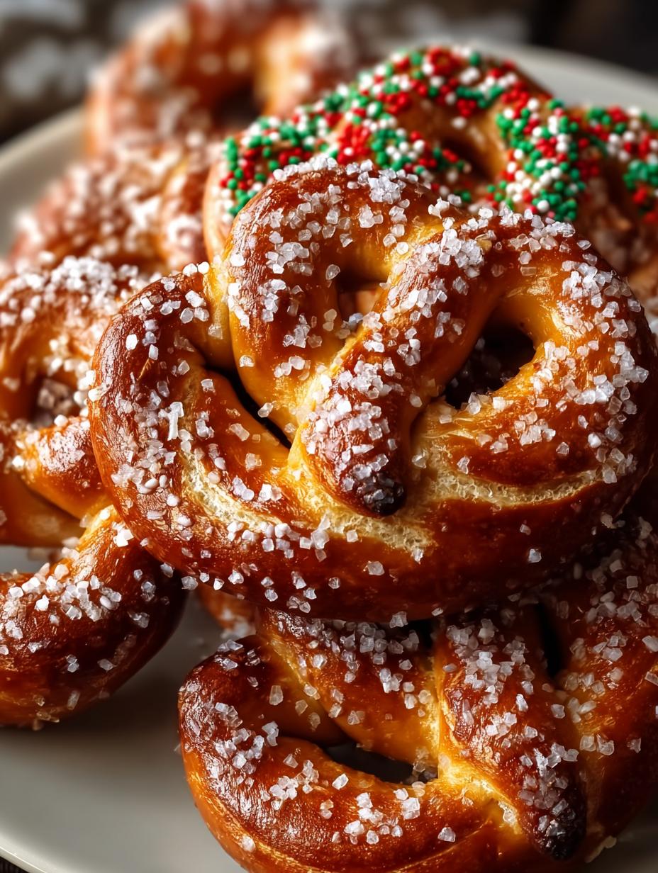 Festive Pretzel Christmas Cookies