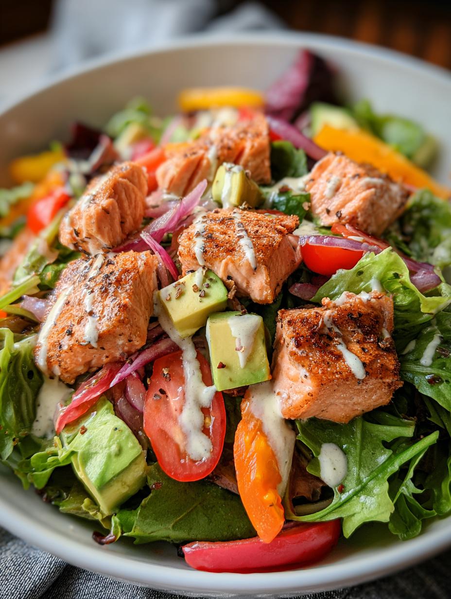 Flaky Salmon Salad