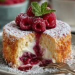 Fluffy Raspberry Angel Food