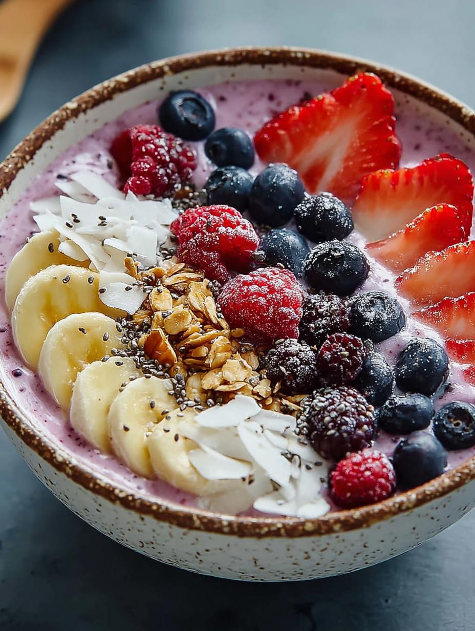 Fruit Smoothie Bowl: 5 Minutes to a Healthy Delight 4 Fruit Smoothie Bowl: 5 Minutes to a Healthy Delight - Fruit Smoothie Bowl - main visual representation
