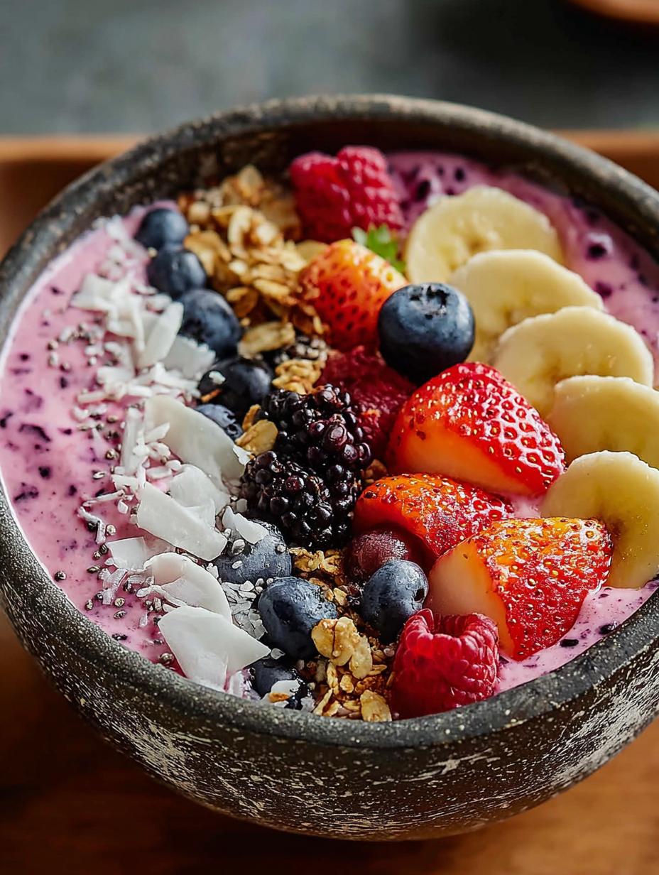 Fruit Smoothie Bowl: 5 Minutes to a Healthy Delight - Fruit Smoothie Bowl - additional detail