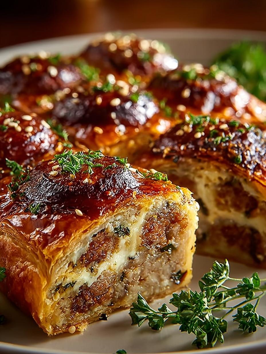 Fusion French Onion Sausage Rolls: 8 Irresistible Bites - Fusion French Onion Sausage - main visual representation