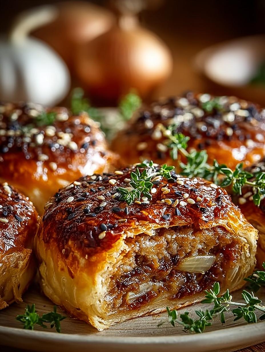 Fusion French Onion Sausage Rolls: 8 Irresistible Bites - Fusion French Onion Sausage - additional detail