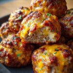 Garlic Sausage Cheddar Balls