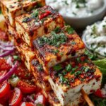 Greek Style Tofu Souvlaki