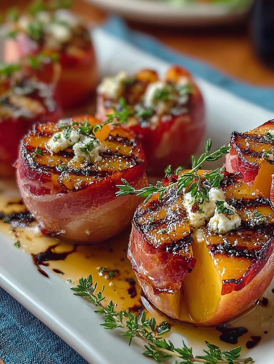 Grilled Apples with Prosciutto