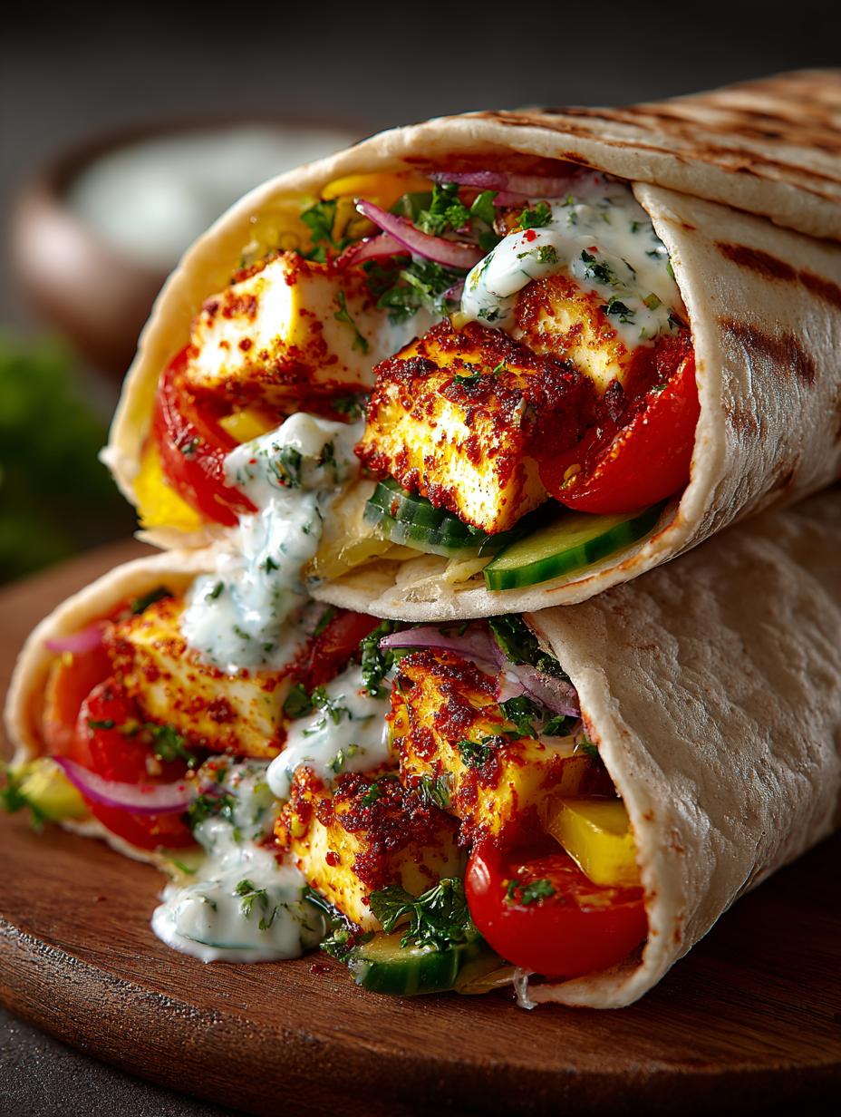 Halloumi Gyro Wraps with