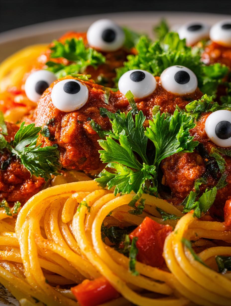 Halloween Pasta Spooky Spaghetti