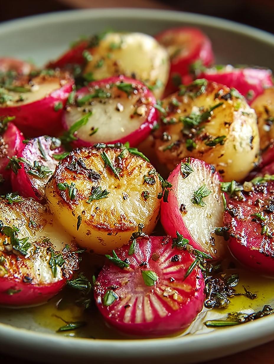 Healthy Garlic Herb Roasted Radishes: 5 Simple Steps - Healthy Garlic Herb Roasted - main visual representation