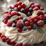 Holiday Berry Meringue Wreath