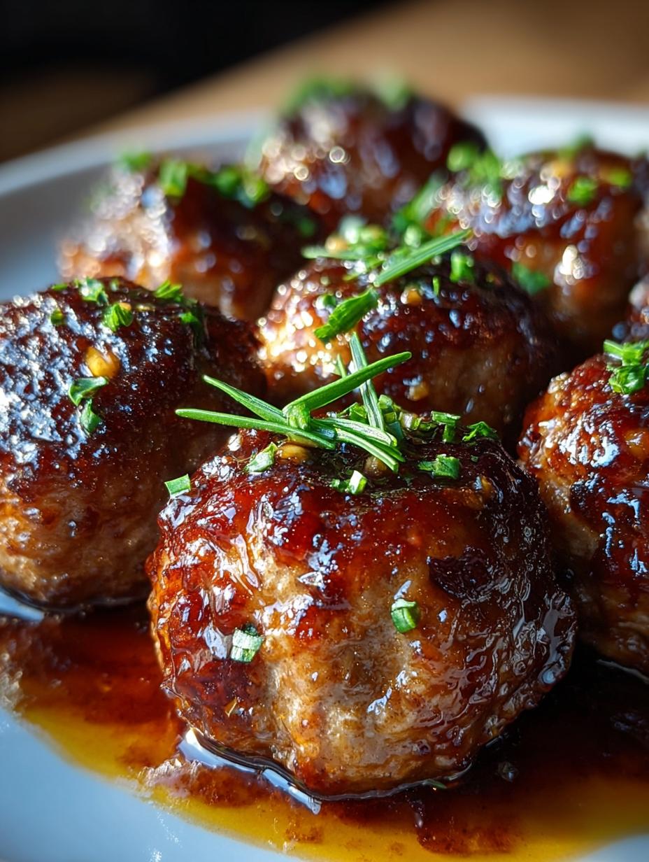 Irresistible Holiday Honey Garlic Meatballs in 30 Minutes 5 Irresistible Holiday Honey Garlic Meatballs in 30 Minutes - Holiday Honey Garlic Meatballs - additional detail