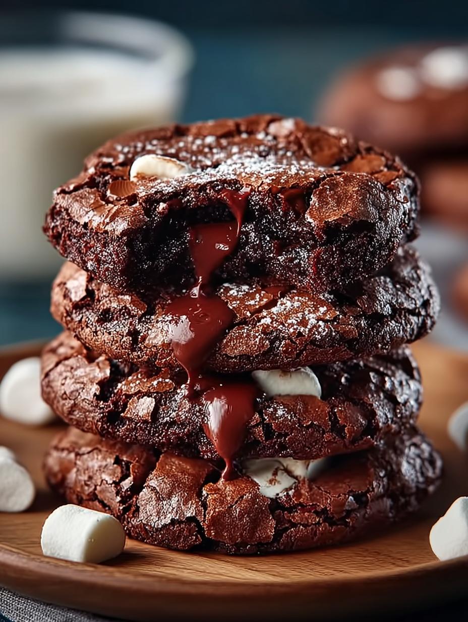 Hot Chocolate Brownies Cookies