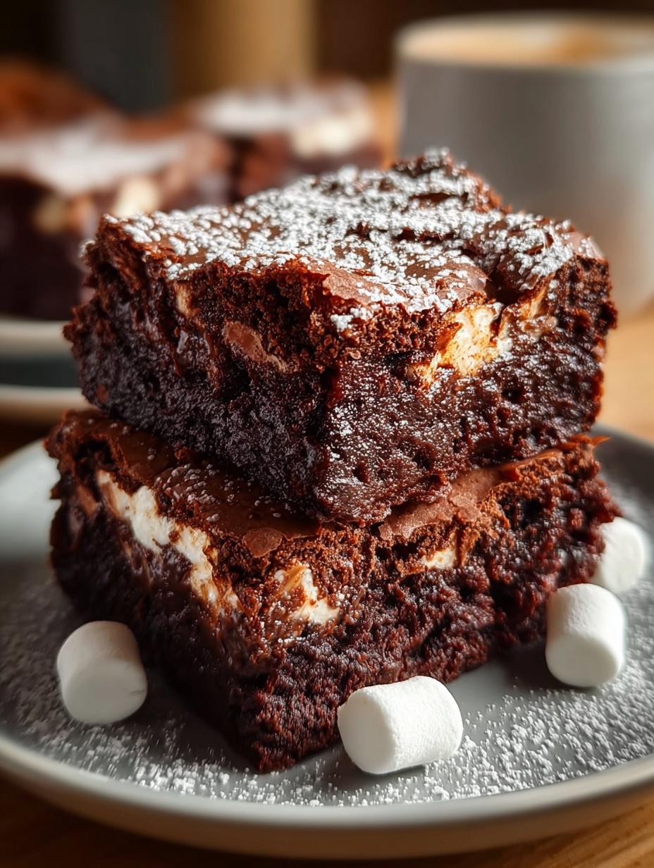 Hot Chocolate Brownies