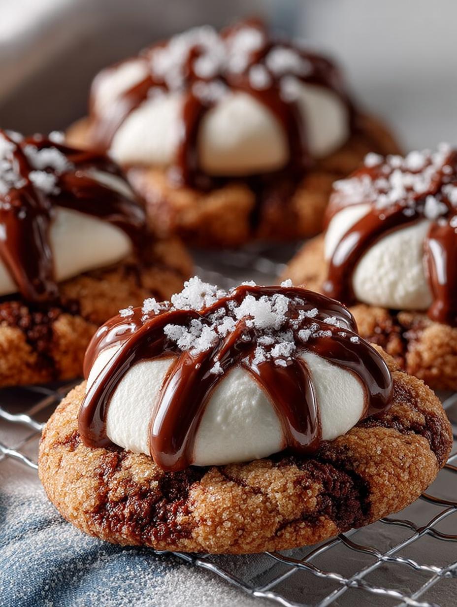 Hot Cocoa Cookie Blossoms