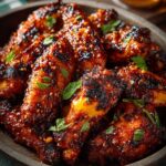 Hot Honey Peach Wings