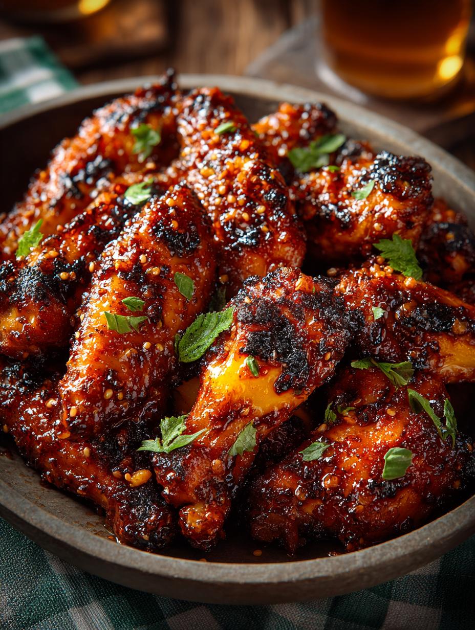Hot Honey Peach Wings