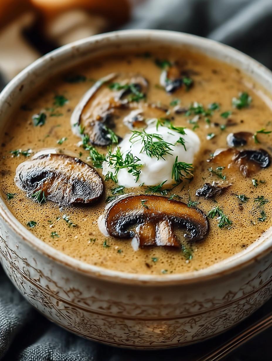 Indulge in 5-Star Hungarian Mushroom Soup Recipe - Hungarian Mushroom Soup - main visual representation