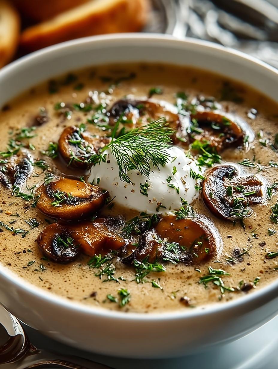 Indulge in 5-Star Hungarian Mushroom Soup Recipe - Hungarian Mushroom Soup - additional detail