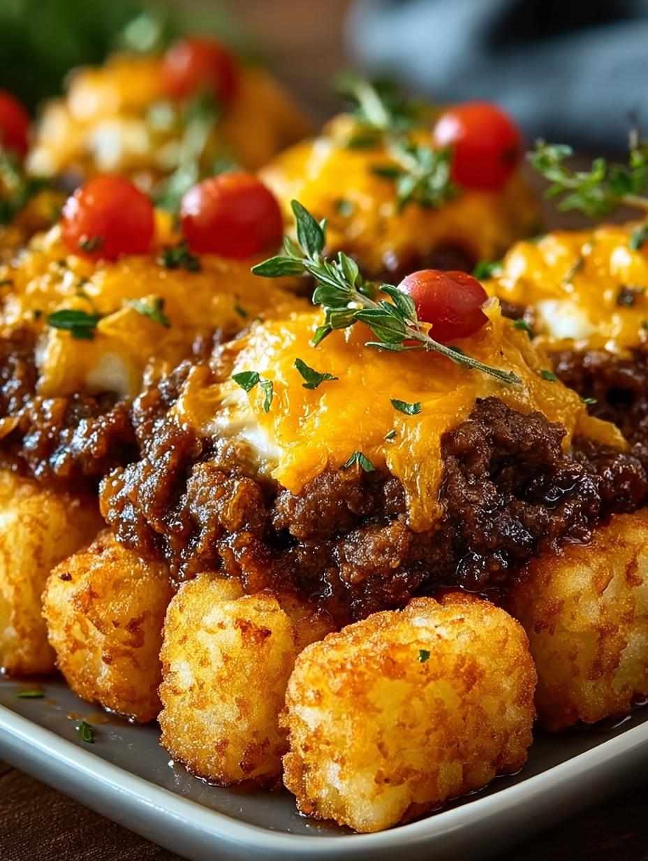 Irresistible Cheeseburger Tater Tot