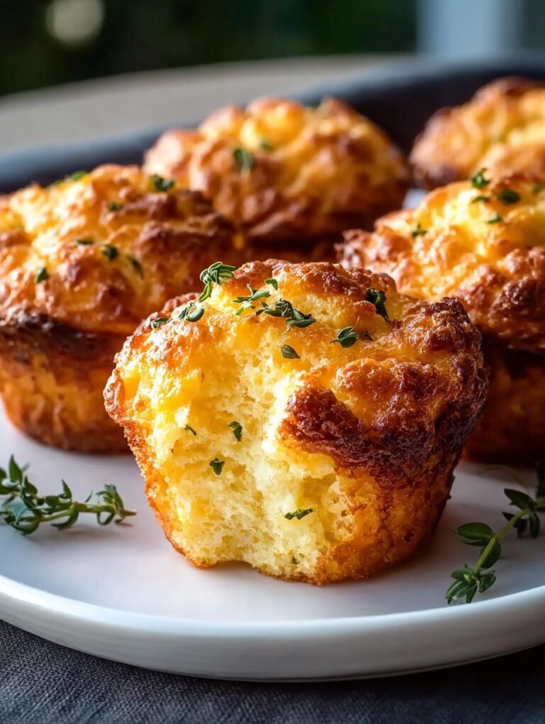 Keto Cheddar Cheese Muffins