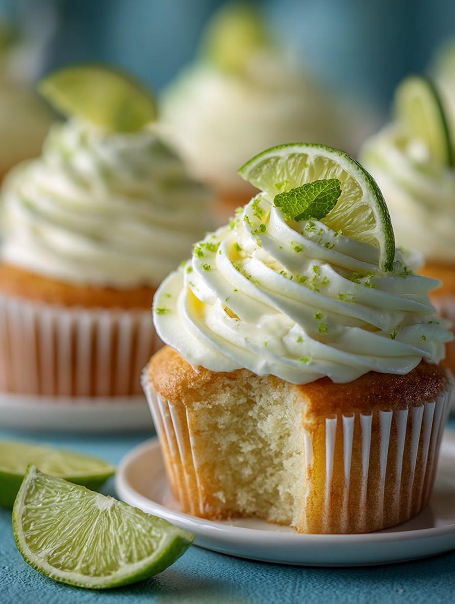 Key Lime Cupcakes with a Tropical Twist - Key Lime Cupcakes with - main visual representation