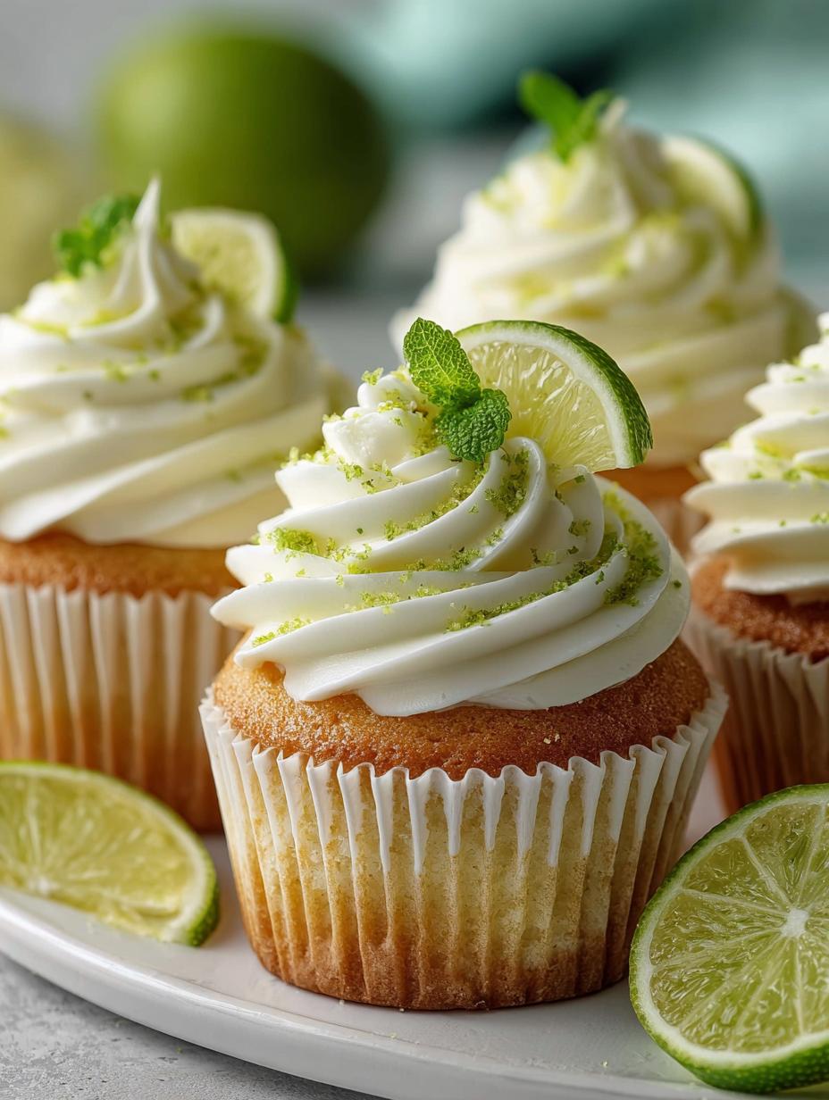 Key Lime Cupcakes with a Tropical Twist - Key Lime Cupcakes with - additional detail