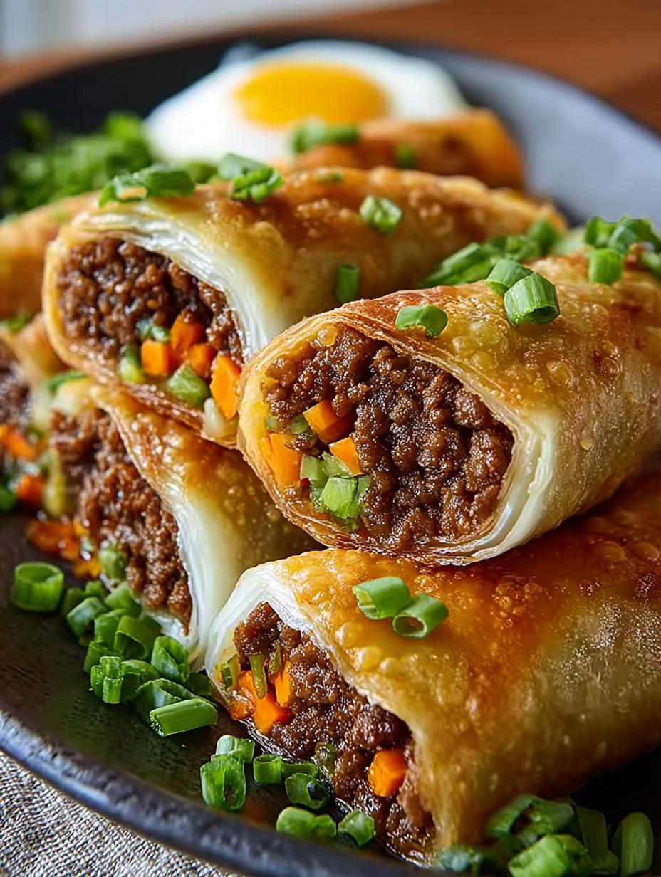 Korean Ground Beef Egg Rolls: 24 Savory Bites You’ll Love - Korean Ground Beef Egg - additional detail