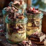 Layered Holiday Bark Jars