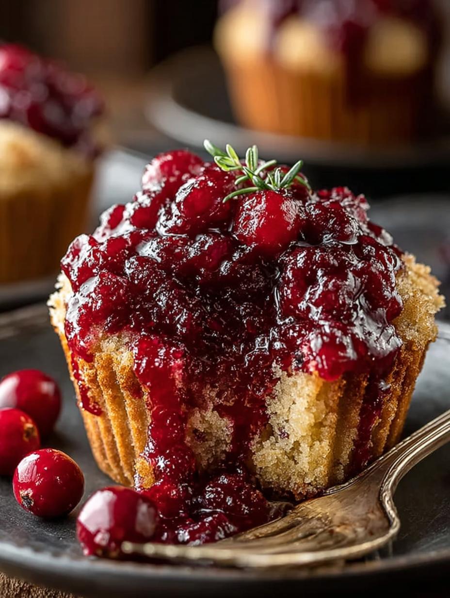 Leftover Cranberry Sauce Coffee Cake Muffins - Leftover Cranberry Sauce Coffee - additional detail