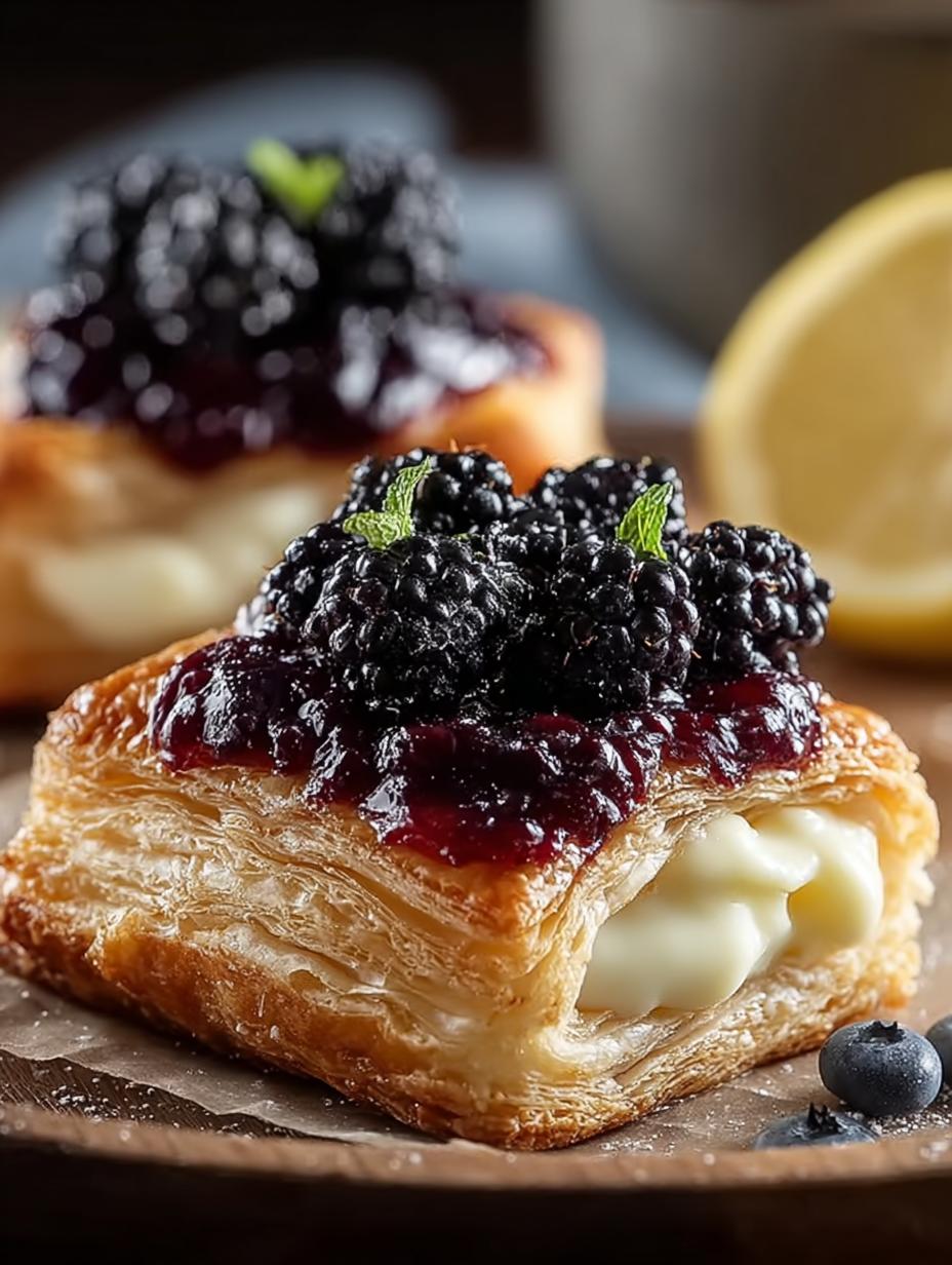 Delicious Lemon Blackberry Danish Recipe to Savor - Lemon Blackberry Danish - main visual representation