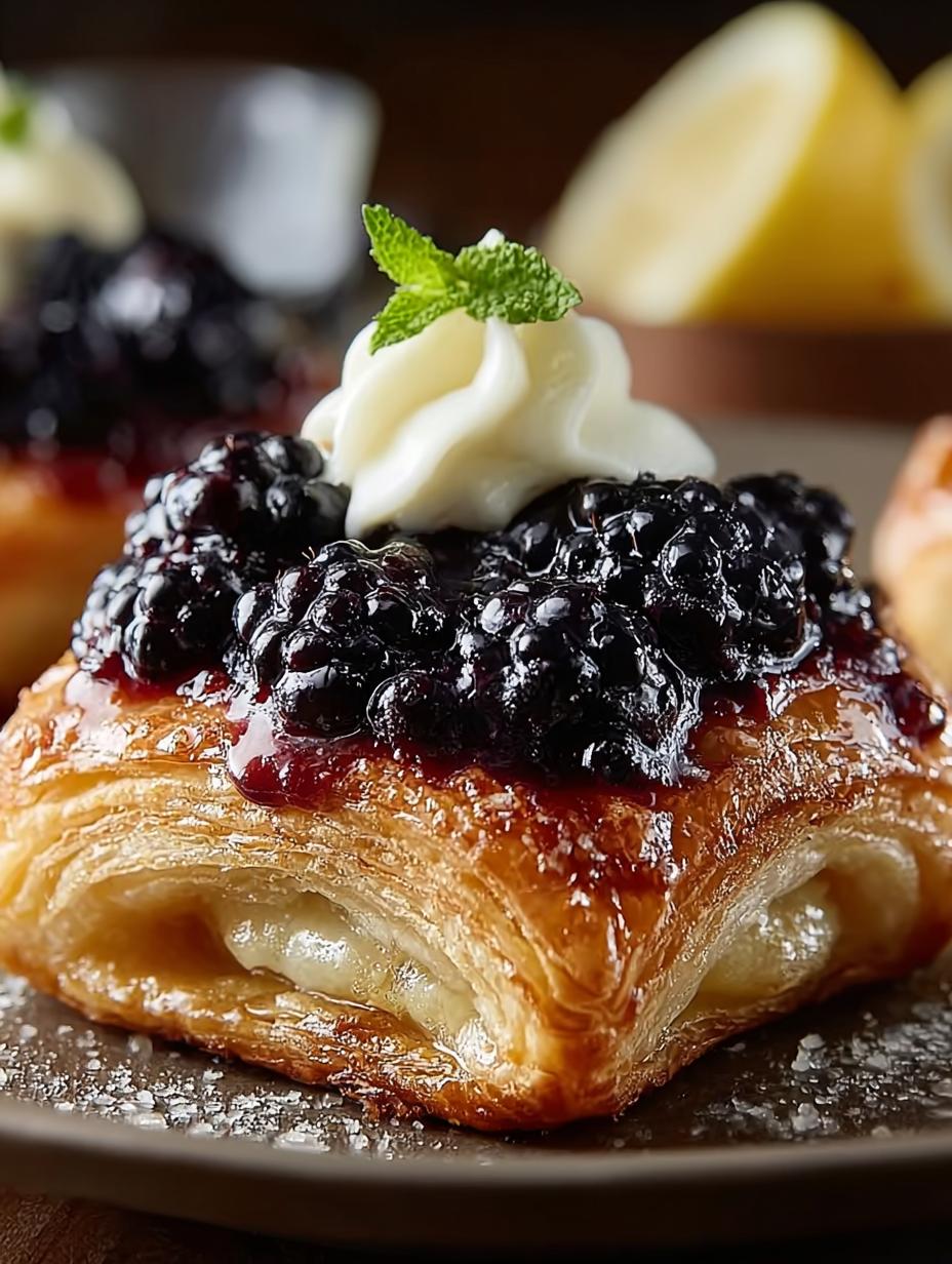 Lemon Blackberry Danish