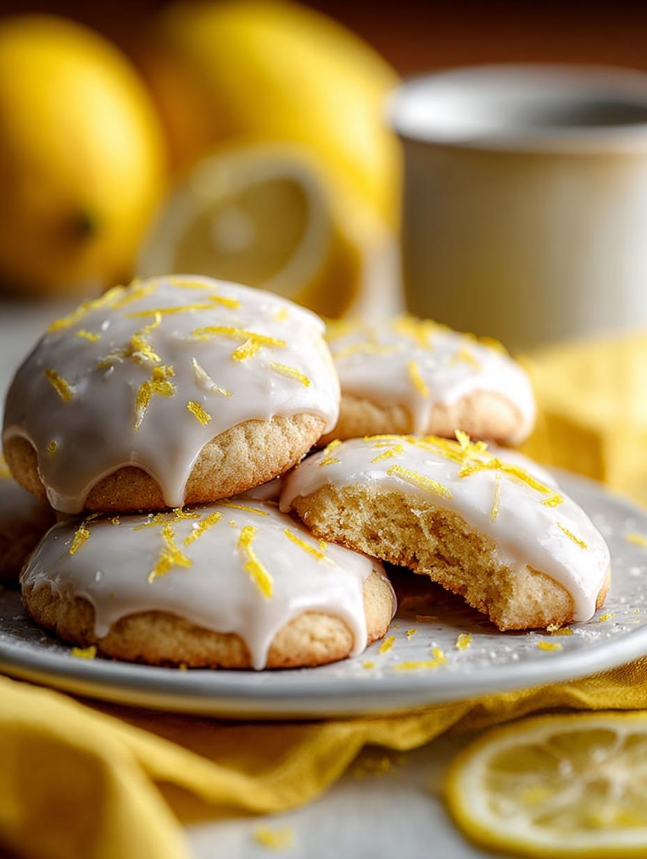 Lemon Drop Cookies with Delightful Icing Recipe - Lemon Drop Cookies with - additional detail