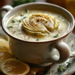 Lemony Tuscan Artichoke Soup