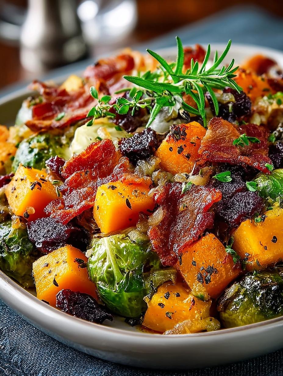 Maple Butternut Brussels Bacon: A Cozy Autumn Delight - Maple Butternut Brussels Bacon - additional detail