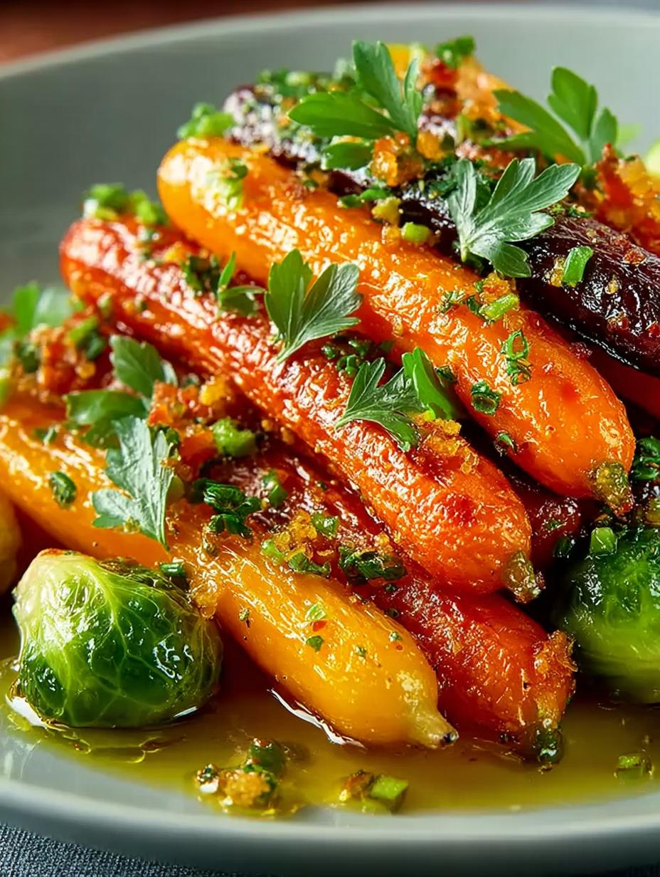 Maple Glazed Carrots Brussel