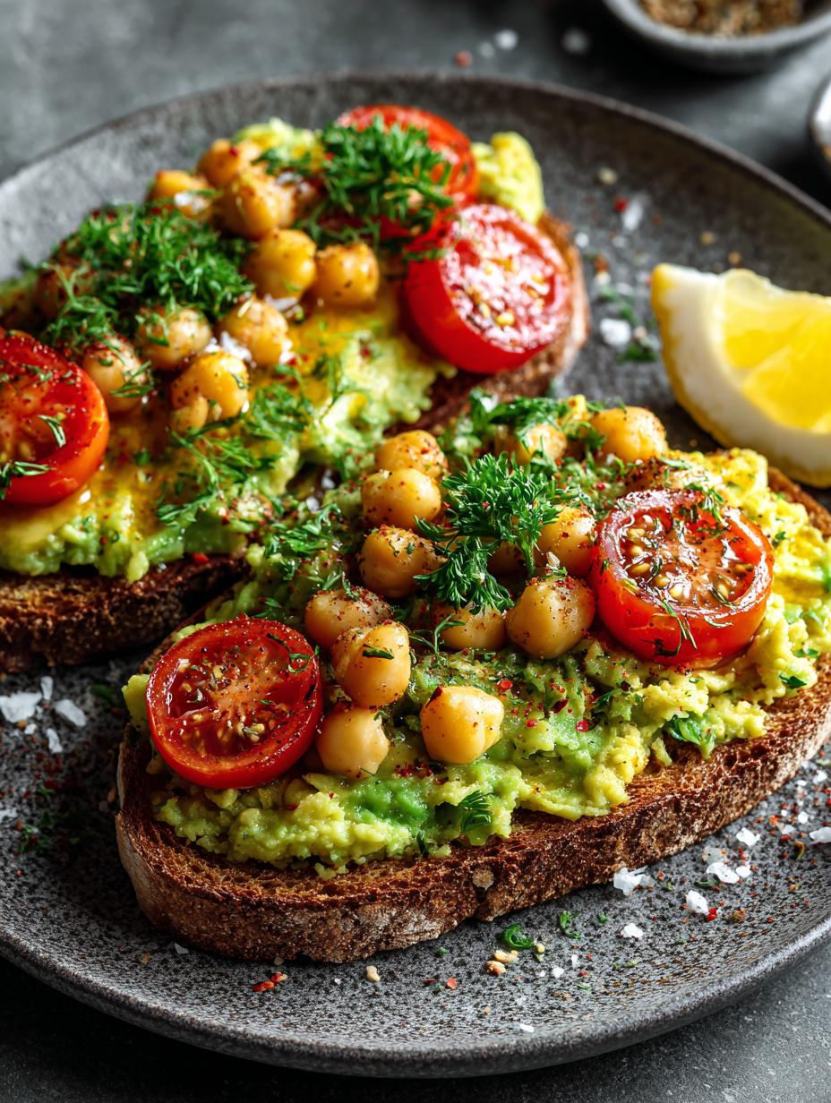 Mediterranean Avocado Chickpea Mash