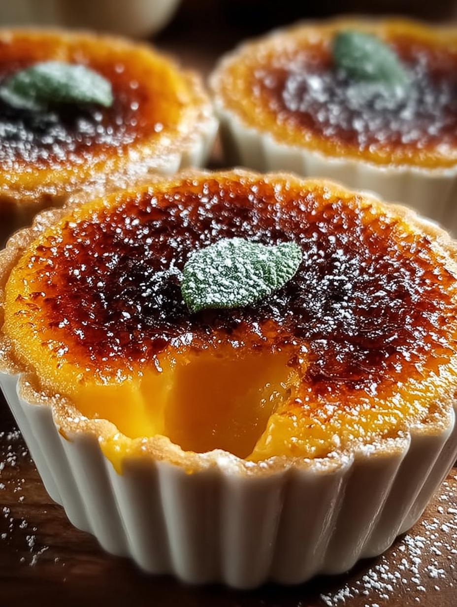 Mini Creme Brulee Pumpkin: 12 Heavenly Bites - Mini Creme Brulee Pumpkin - additional detail