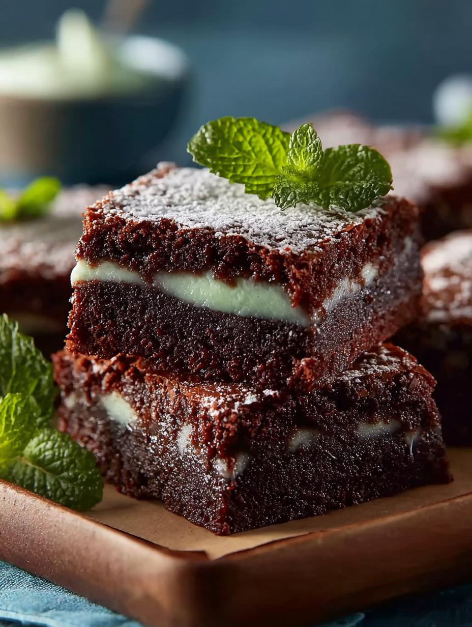 Mint Chocolate Brownies: 7 Irresistible Layers of Joy - Mint Chocolate Brownies - additional detail