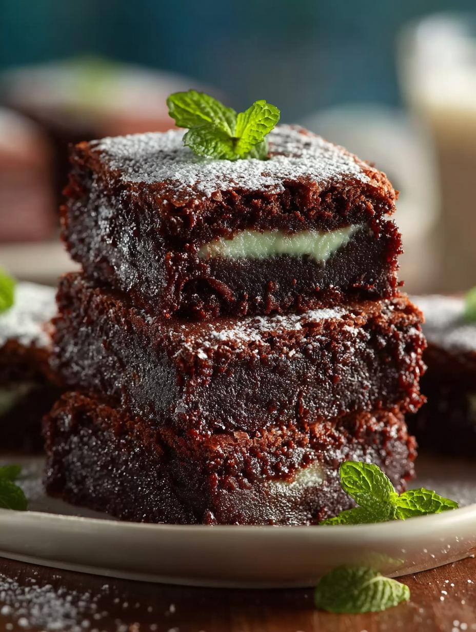 Mint Chocolate Brownies