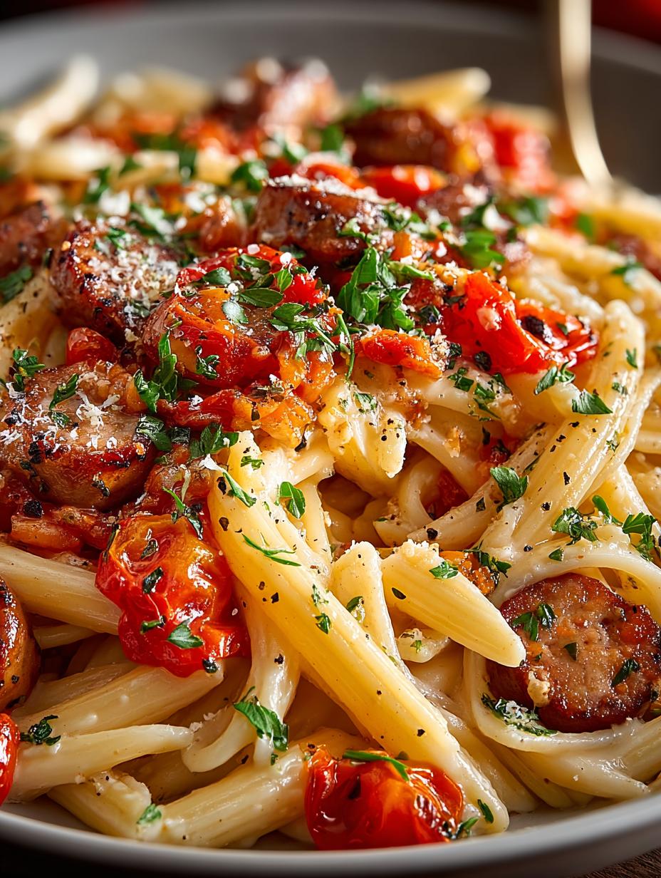 One Pan Sausage Pasta: 30-Minute Comfort Food Delight - One Pan Sausage Pasta - main visual representation
